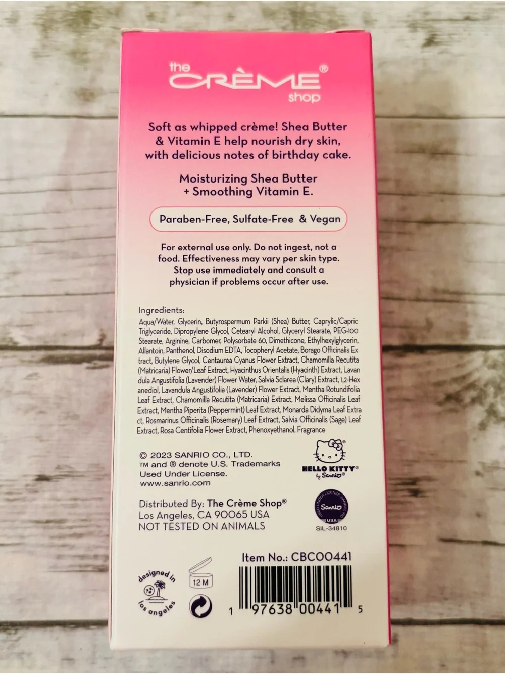 NWT The Crème Shop x Hello Kitty Celebrate Birthday Cake Hand Crème